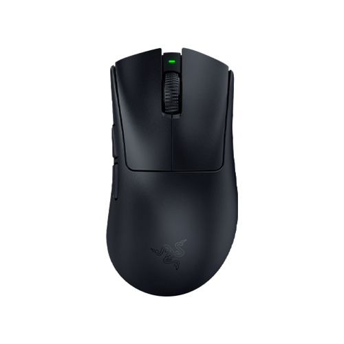 Black Razer DeathAdder V4 Pro ergonomic wireless gaming mouse